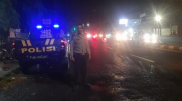 Patroli kota presisi kegiatan blue light tengah malam Cegah dan tangkal 3C di wilayah sukodadi.