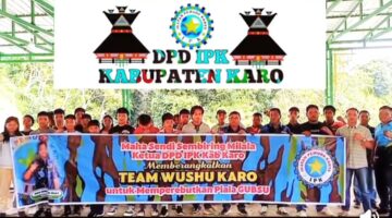 Ketua DPD IPK Karo Maha Sendi Sembiring Milala Berikan Suport dan Dukungan Penuh Kepada Para Atlit Wushu Yang Ikuti Kejuaran Perebutan Piala Gubsu
