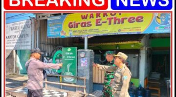 Giat patroli dialogis dan pemasangan pamflet/knalpot brong di wilayah polsek kedungpring.