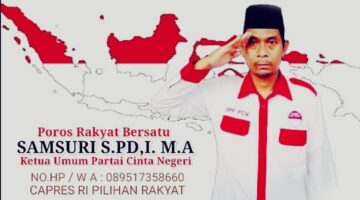 Samsuri Siap Pimpin Indonesia, Ditetapkan sebagai Capres 2029 oleh DPP Partai Cinta Negeri