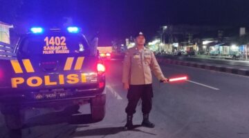 Polsek sukodadi Lakukan patroli blue light tengah malam, Cegah Tindak pidana 3C.