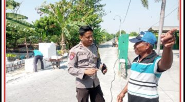 Jaga keamanan dan ketertiban, Polsek Glagah Gelar Patroli dialogis.