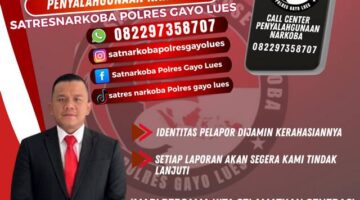 Wujud Nyata Kepedulian Polri, Call Center Narkoba Polres Gayo Lues Dapat Diakses Seluruh Lapisan