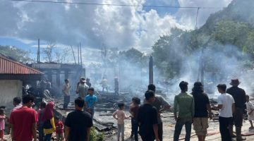 Rumah Kayu Kakek 70 Tahun di Aceh Tengah Ludes Terbakar